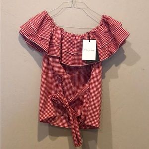 Who What Wear off the shoulder top